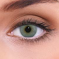 Lentes de contacto grises naturales Atlantis Grey de alta cobertura + contenedor de LENZOTICA I 1 par (2 piezas) I DIA…